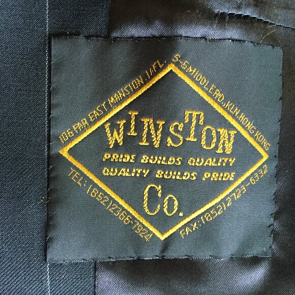 Vintage Winston Bespoke Pinstripe Single Breasted Blazer and Pant Suit - Picture 5 of 5